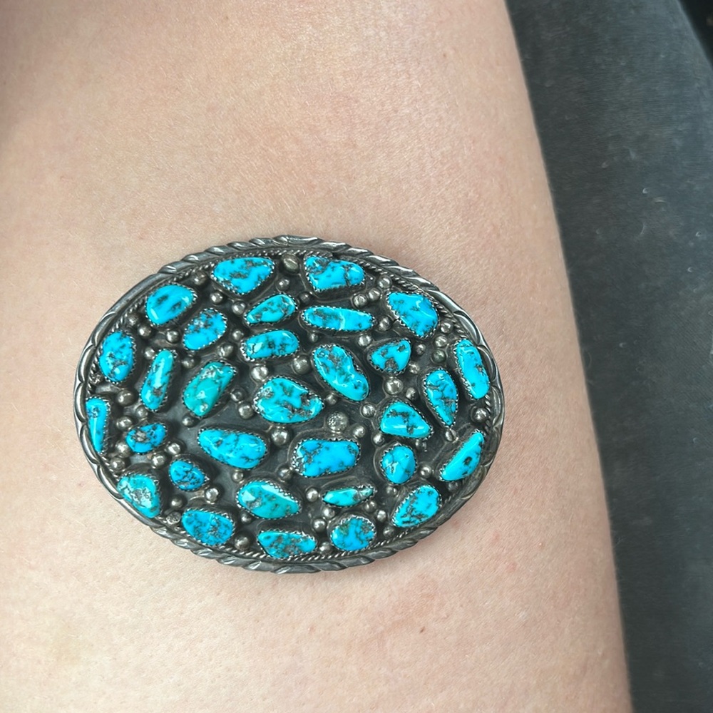 Turquoise belt buckle
